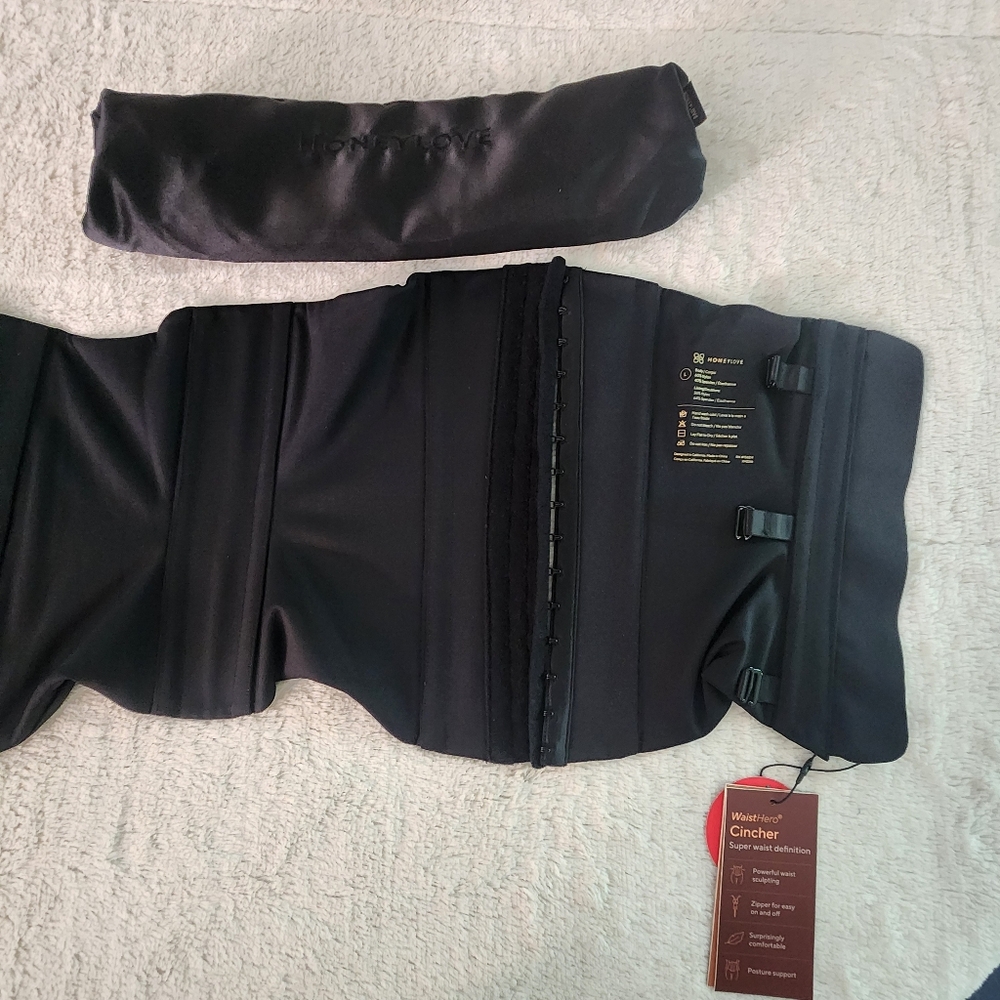 Honeylove Black WaistHero Cincher Band Corset Size Large L - Picture 5 of 11